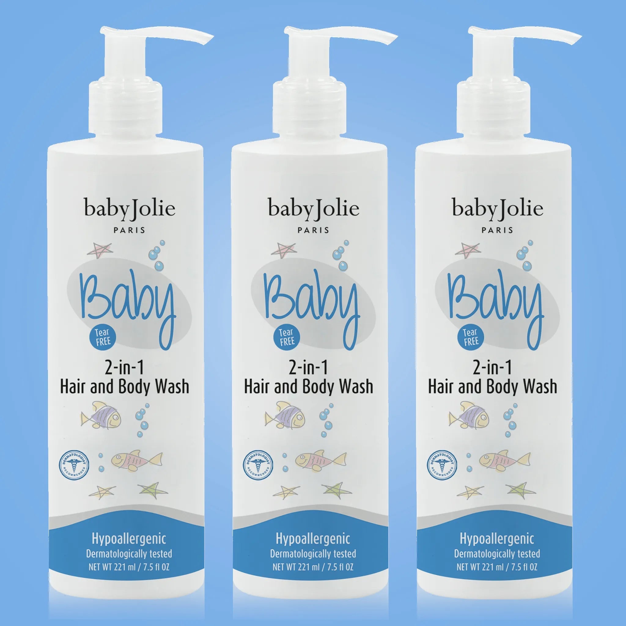 2 - in - 1 Hair and Body Wash | 3 Pack - Baby Jolie Paris