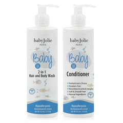 2 - in - 1 Hair and Body Wash + Conditioner | Baby Bath Set - Baby Jolie Paris