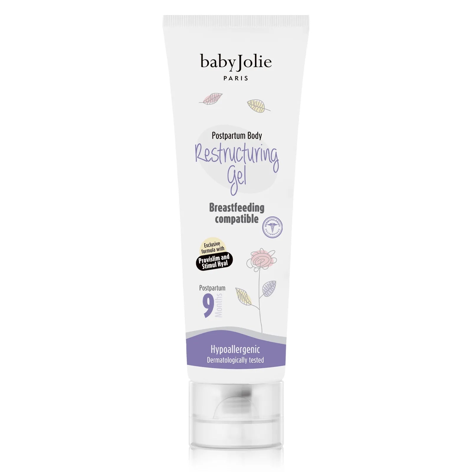 Baby Jolie Postpartum Restructuring Gel, 7oz tube on white background