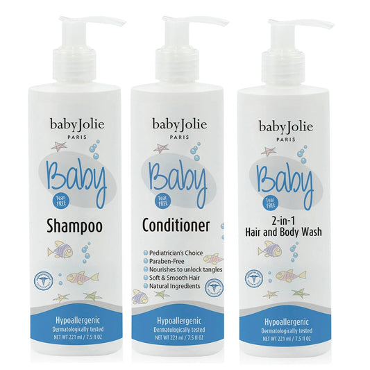 Shampoo, Conditioner & Body Wash | Bath Time Bundle - Baby Jolie Paris