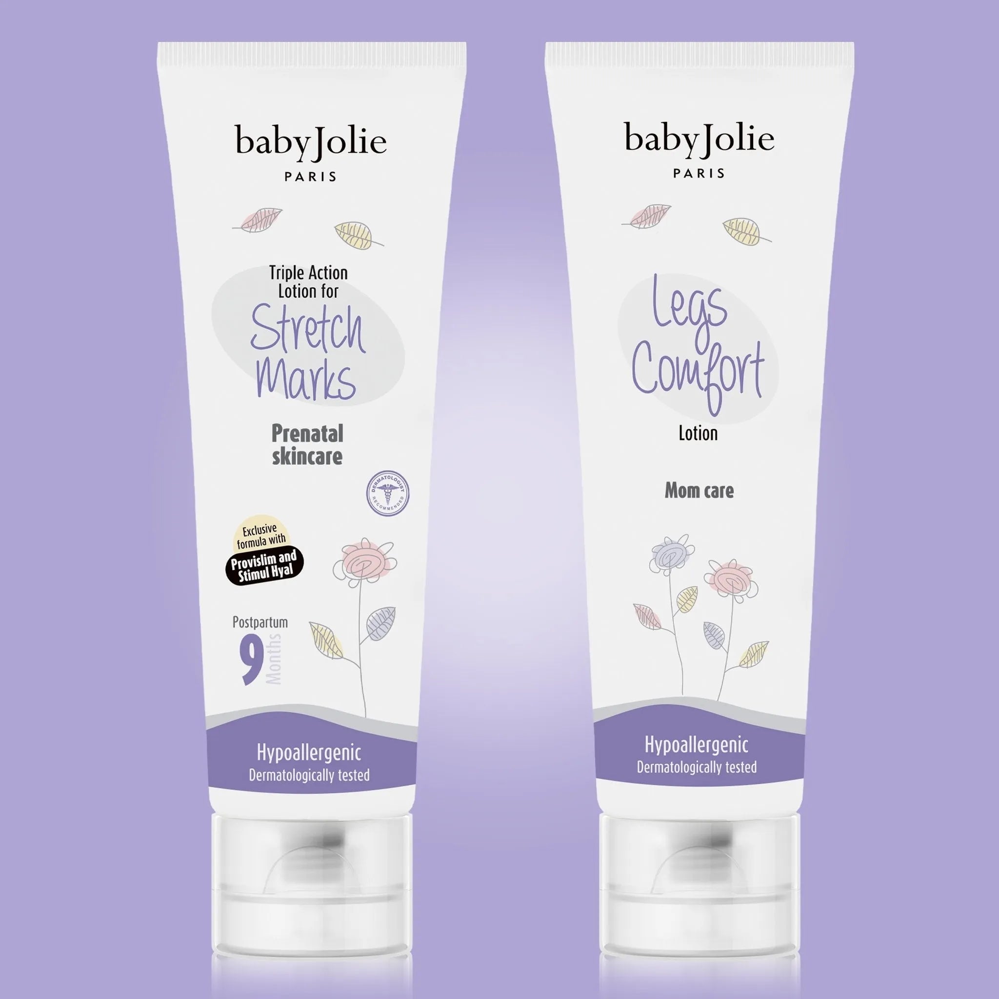 Stretch Marks Cream & Legs Comfort | Mom Care Bundle - Baby Jolie Paris