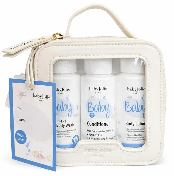 Travel Kit (2 in 1 Hair And Body Wash, Body Lotion, Conditioner) - Baby Jolie Paris