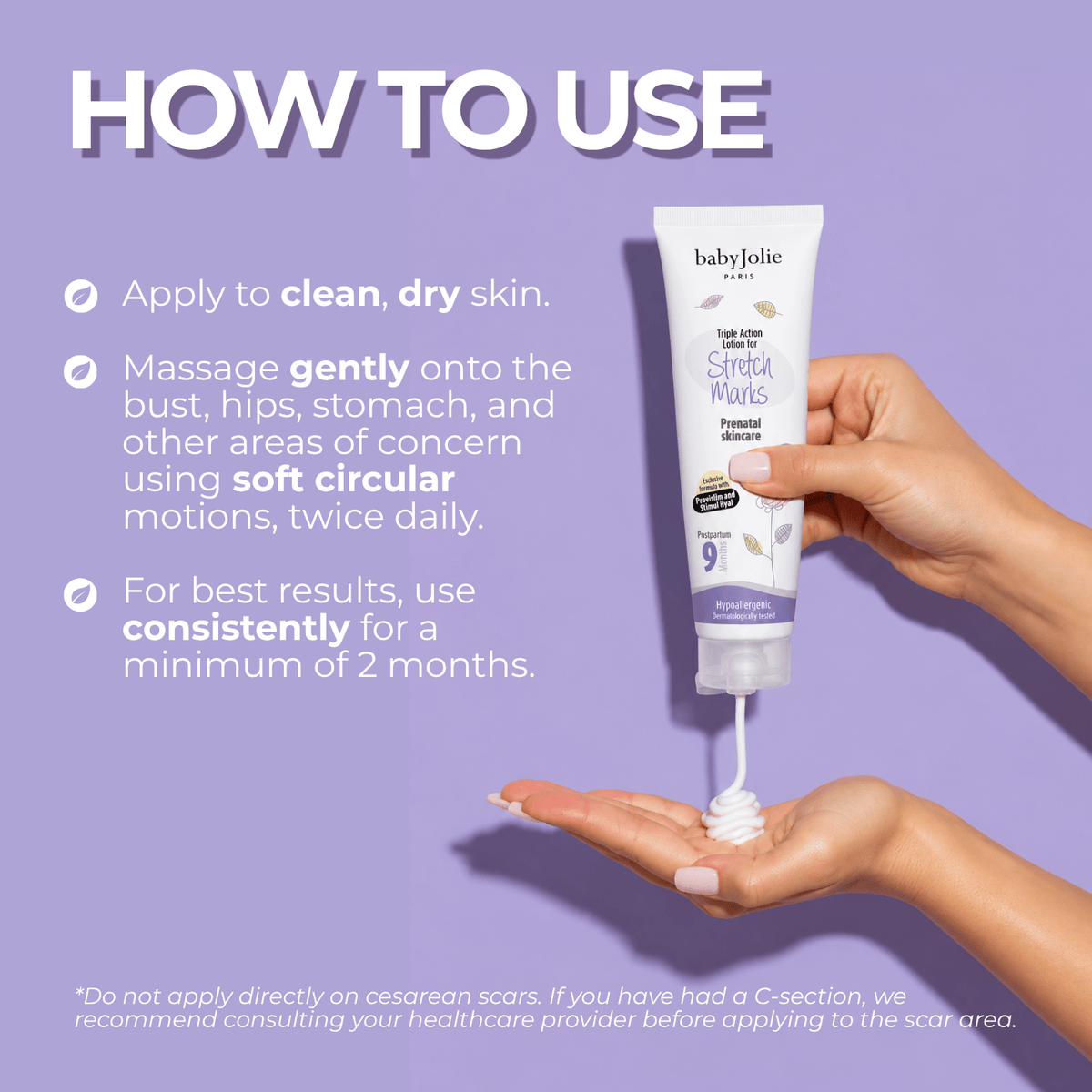 Triple Action Stretch Marks Cream - Baby Jolie Paris