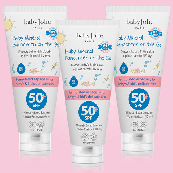 Baby Mineral Sunscreen, 6oz | 3 pack - Baby Jolie Paris